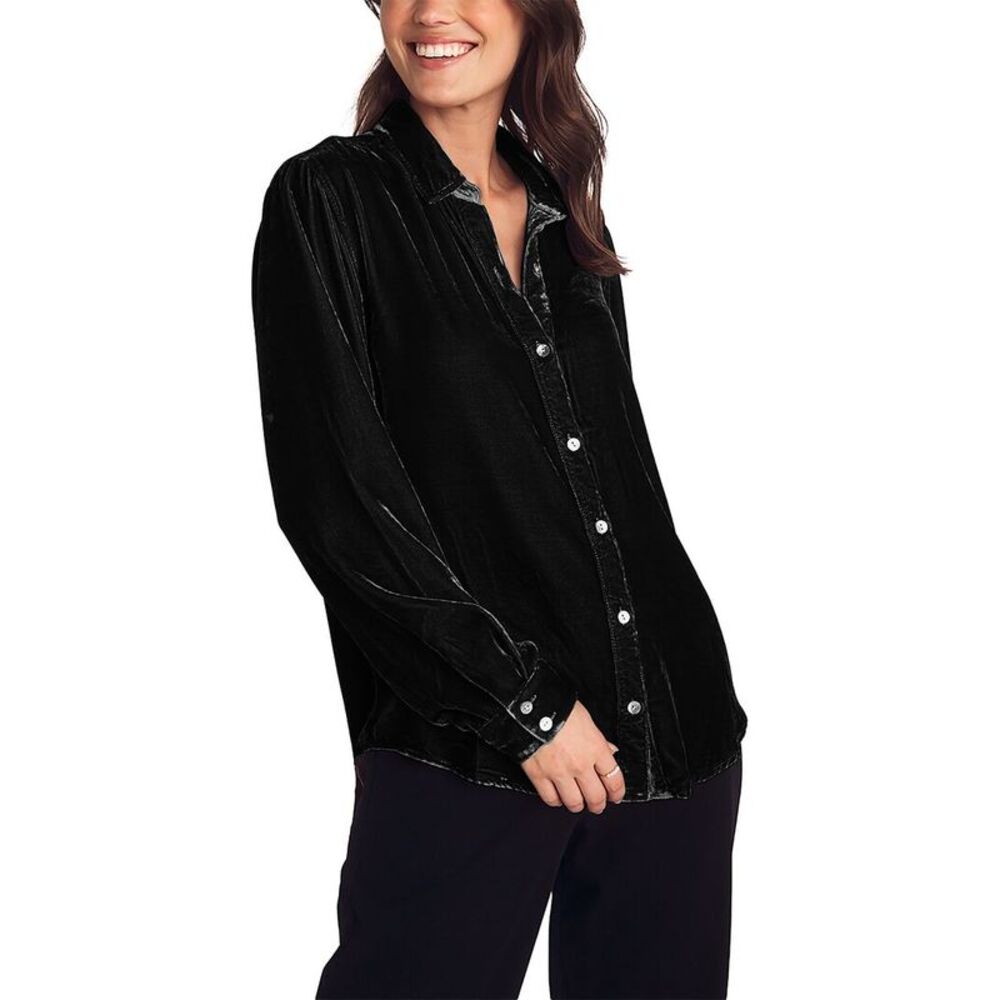 Bella Dahl Womens Silk- Blend Classic Shirt